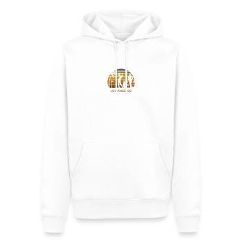 Retro Los Angeles Golf Golfing Fan Golfer Gift - Men’s Premium Organic Hoodie - white - Front - Nico (187cm)