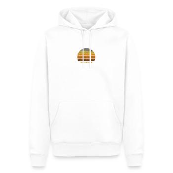 Rétro Whitefish Montana Ski Ski Outdoors Fan - Sweat à capuche Premium bio Homme - blanc - Devant - Nico (187cm)