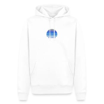 Rétro Steamboat Colorado Coucher de soleil en plein air Fan Ski - Sweat à capuche Premium bio Homme - blanc - Devant - Nico (187cm)