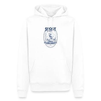 Soggy Beaver BBQ Funny - Men’s Premium Organic Hoodie - white - Front - Nico (187cm)