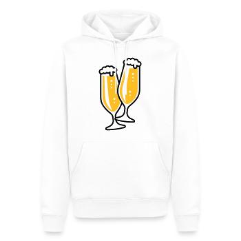 X2 Originale Treffen Sich (2) - Männer Premium Bio Hoodie - Weiß - Vorne - Nico (187cm)
