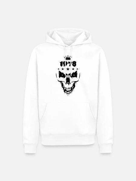 Skull (1978) - Men’s Premium Organic Hoodie - white