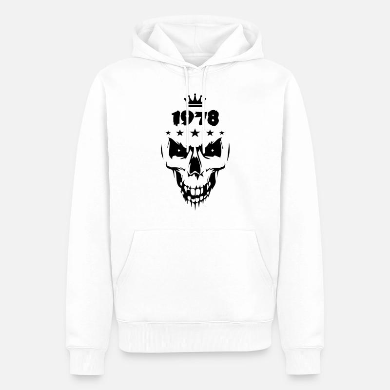 Crâne (1978) - Sweat à capuche Premium bio Homme - blanc