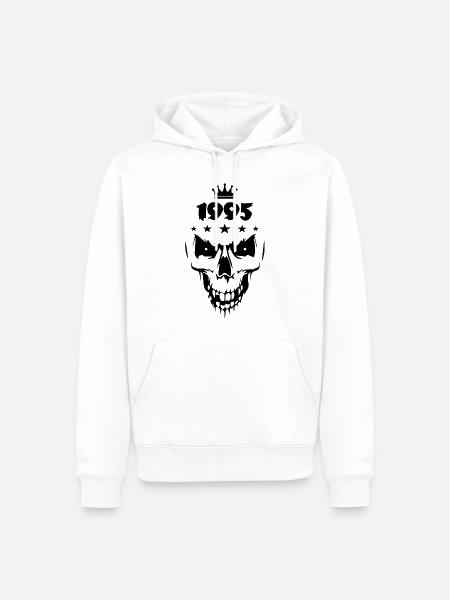 Skull (1995) - Men’s Premium Organic Hoodie - white
