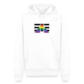 LGBT Straight Ally - Männer Premium Bio Hoodie - Weiß - Vorne - Nico (187cm)