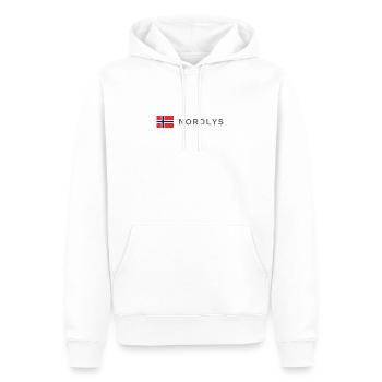 Nordlichter Norwegen - Männer Premium Bio Hoodie - Weiß - Vorne - Nico (187cm)