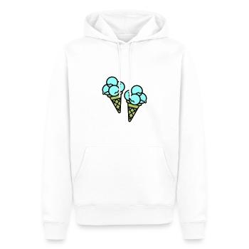 Eis Creme Ice Cream - Männer Premium Bio Hoodie - Weiß - Vorne - Nico (187cm)