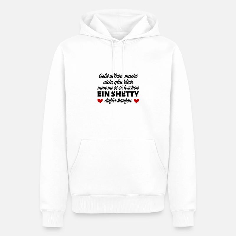 Shetlandpony Pferde Reiten Pony Geschenkidee - Männer Premium Bio Hoodie - Weiß