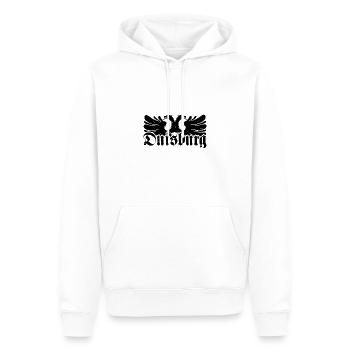Duisburg City Industry Coal Ruhrpott - Sweat à capuche Premium bio Homme - blanc - Devant - Nico (187cm)
