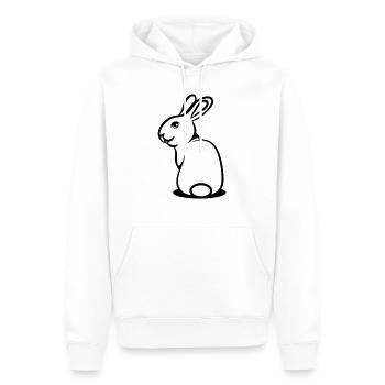 Hase süss lieb frech - Männer Premium Bio Hoodie - Weiß - Vorne - Nico (187cm)