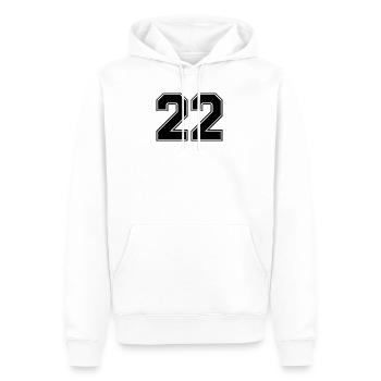 22 nombre de maillots - Sweat à capuche Premium bio Homme - blanc - Devant - Nico (187cm)