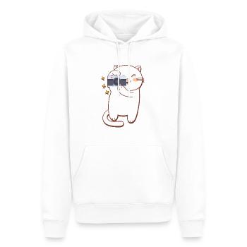 Photography Camera Lens - Männer Premium Bio Hoodie - Weiß - Vorne - Nico (187cm)