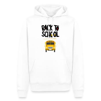 T shirt spécial rentrée - Sweat à capuche Premium bio Homme - blanc - Devant - Nico (187cm)