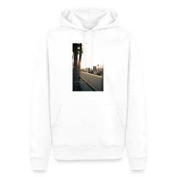 Bangkok - Men’s Premium Organic Hoodie - white - Front - Nico (187cm)