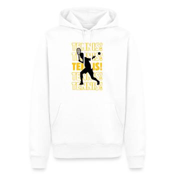 Tennis, Tennis, Tennis - Männer Premium Bio Hoodie - Weiß - Vorne - Nico (187cm)