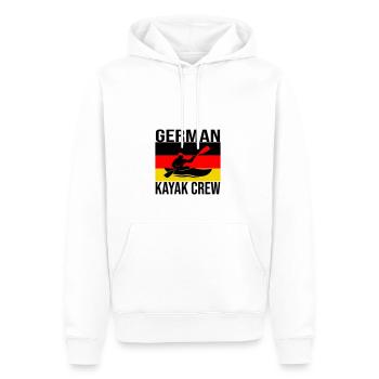 Équipage de kayak allemand – T-shirt de kayak d’eau vive - Sweat à capuche Premium bio Homme - blanc - Devant - Nico (187cm)