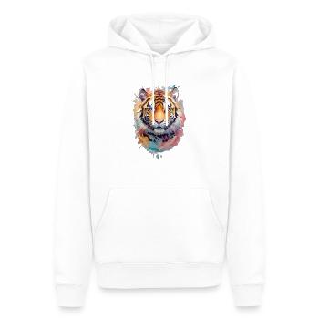 Wunderschöner Löwe - Männer Premium Bio Hoodie - Weiß - Vorne - Nico (187cm)