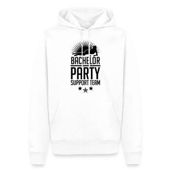 Bachelor Party Support Team - Sweat à capuche Premium bio Homme - blanc - Devant - Nico (187cm)