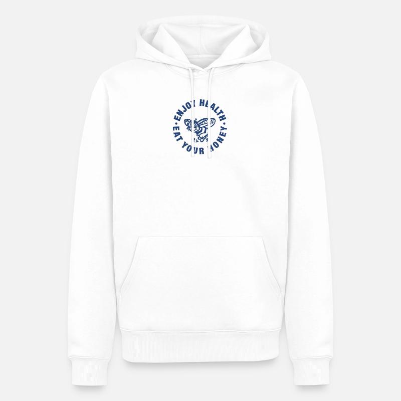 1E73B7D2 3A31 45CC AE87 728190D34AFA - Sweat à capuche Premium bio Homme - blanc