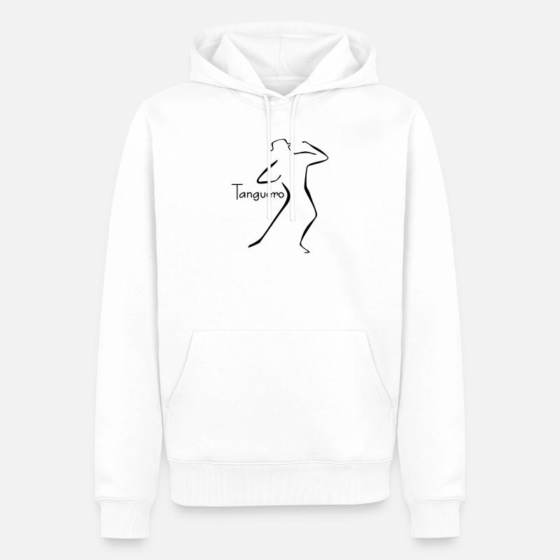 Tango-5 - Männer Premium Bio Hoodie - Weiß