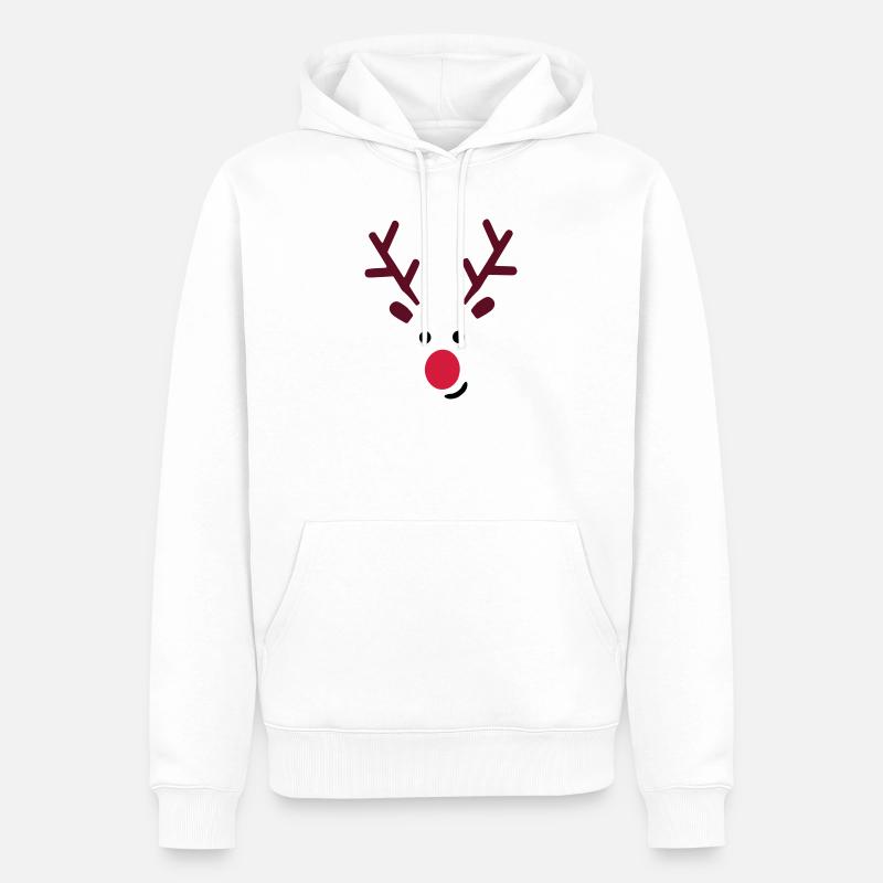 délai2 - Sweat à capuche Premium bio Homme - blanc
