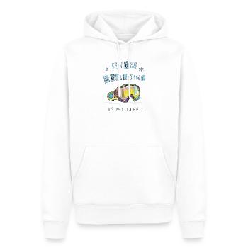 Winter sports, snowboarding - Men’s Premium Organic Hoodie - white - Front - Nico (187cm)