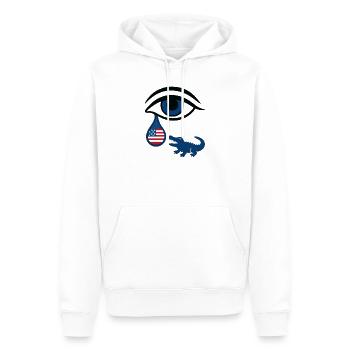 Larme de la Floride - Sweat à capuche Premium bio Homme - blanc - Devant - Nico (187cm)