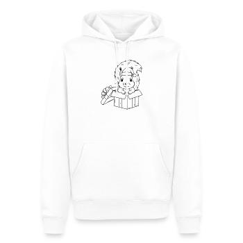Süßes Weihnachts-Eichhörnchen in Geschenkbox - Männer Premium Bio Hoodie - Weiß - Vorne - Nico (187cm)