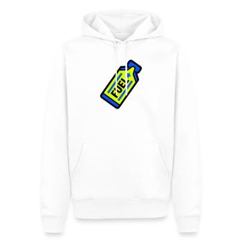 Fuel Energy Gel Ausdauer Sport - Männer Premium Bio Hoodie - Weiß - Vorne - Nico (187cm)
