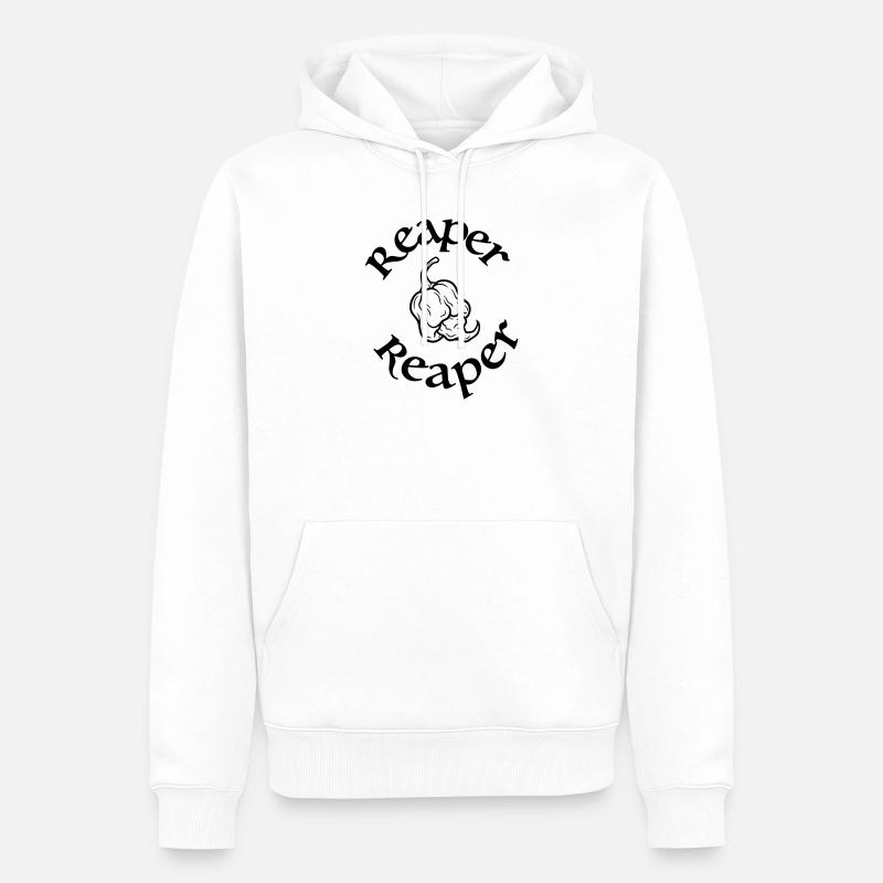 Faucheur de Caroline - Sweat à capuche Premium bio Homme - blanc