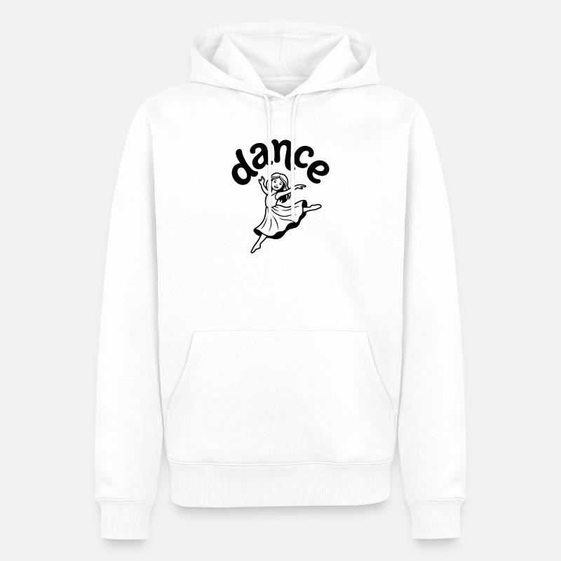 danseuse - Sweat à capuche Premium bio Homme - blanc