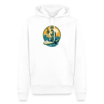  Funny SUP Paddleboard Board Stand Up paddel - Männer Premium Bio Hoodie - Weiß - Vorne - Nico (187cm)