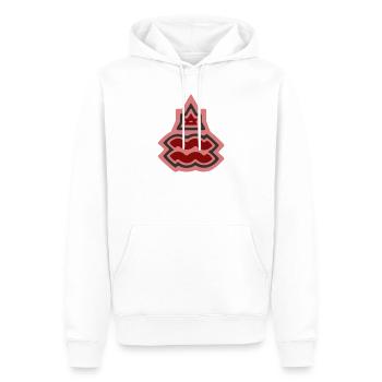 Tierkreis-Stammes-Wassermann und Luft - Männer Premium Bio Hoodie - Weiß - Vorne - Nico (187cm)