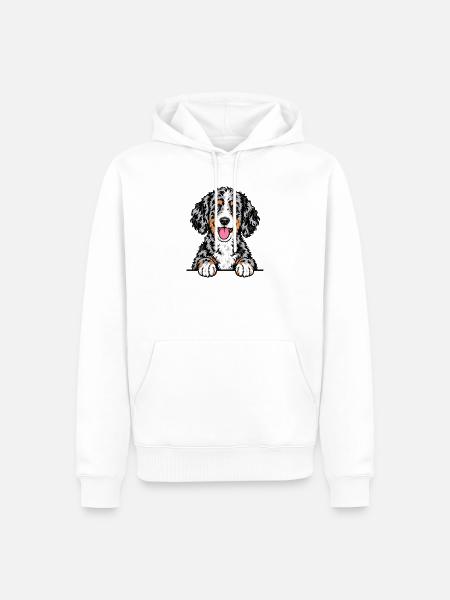Aussiedoodle - Männer Premium Bio Hoodie - Weiß