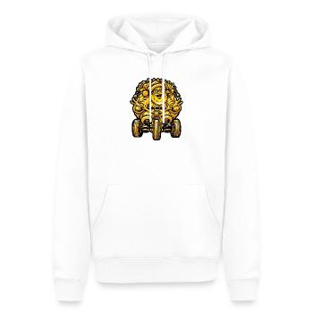 Weihnachten Weihnachtsmann - Männer Premium Bio Hoodie - Weiß - Vorne - Nico (187cm)