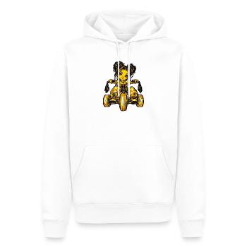 Girl Dreirad Mädchen  - Männer Premium Bio Hoodie - Weiß - Vorne - Nico (187cm)