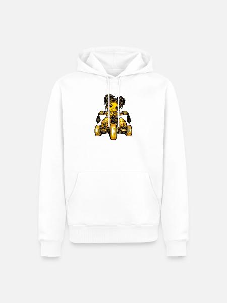 Girl Dreirad Mädchen - Männer Premium Bio Hoodie - Weiß