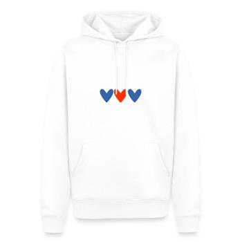 PAAR. ICH HABE GERADE GEHEIRATET. Junggesellinnenabschied. VALENTINSTAG. MARIES - Männer Premium Bio Hoodie - Weiß - Vorne - Nico (187cm)