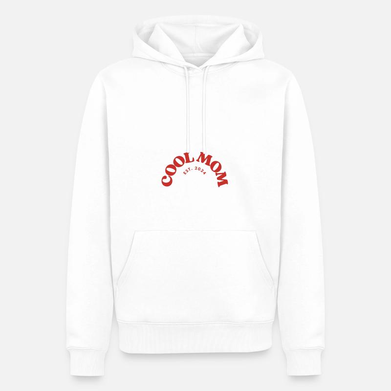 Cool Mom Est. 2024 - Sweat à capuche Premium bio Homme - blanc