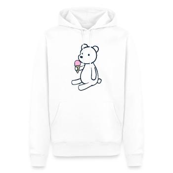 niedliches Eis Eisbär - Männer Premium Bio Hoodie - Weiß - Vorne - Nico (187cm)