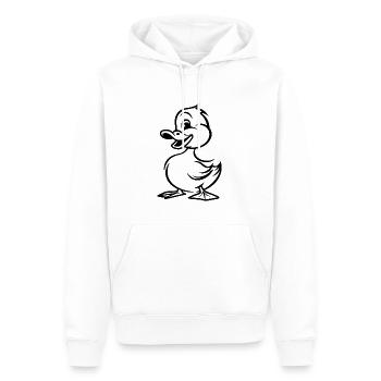 Ente Enten - Männer Premium Bio Hoodie - Weiß - Vorne - Nico (187cm)