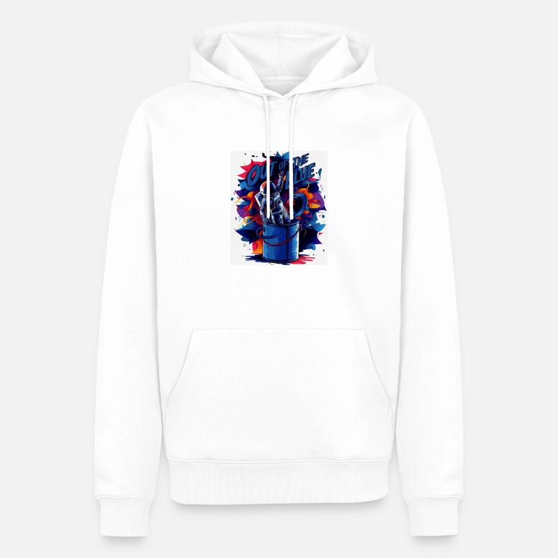 Astronut - Männer Premium Bio Hoodie - Weiß
