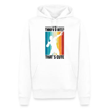 Leichtathletik - Männer Premium Bio Hoodie - Weiß - Vorne - Nico (187cm)