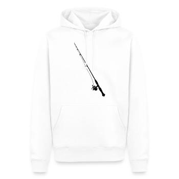Angelrute Skizze - Männer Premium Bio Hoodie - Weiß - Vorne - Nico (187cm)