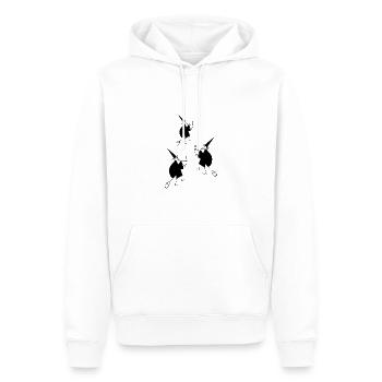 Image sorcières volantes - Sweat à capuche Premium bio Homme - blanc - Devant - Nico (187cm)