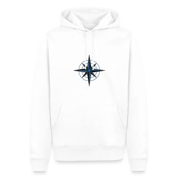 Navigation Kompass Stern Segler und Skipper Boot - Männer Premium Bio Hoodie - Weiß - Vorne - Nico (187cm)