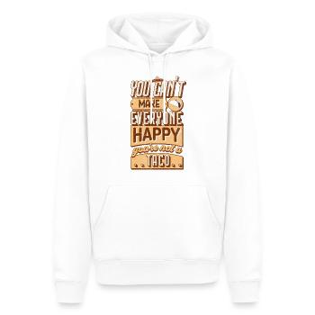 Taco - Sweat à capuche Premium bio Homme - blanc - Devant - Nico (187cm)