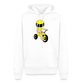 Baby Bike - Männer Premium Bio Hoodie - Weiß - Vorne - Nico (187cm)