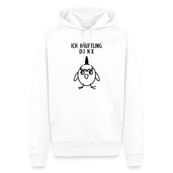 Ich Häuptling - Du nix - Männer Premium Bio Hoodie - Weiß - Vorne - Nico (187cm)