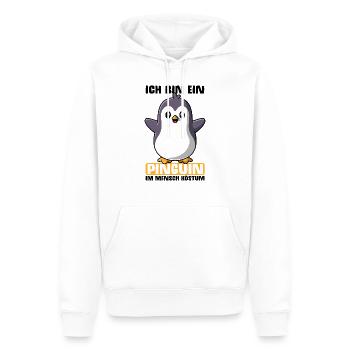Pinguin Kostüm Penguin Kinder Erwachsenen Geschenk - Männer Premium Bio Hoodie - Weiß - Vorne - Nico (187cm)